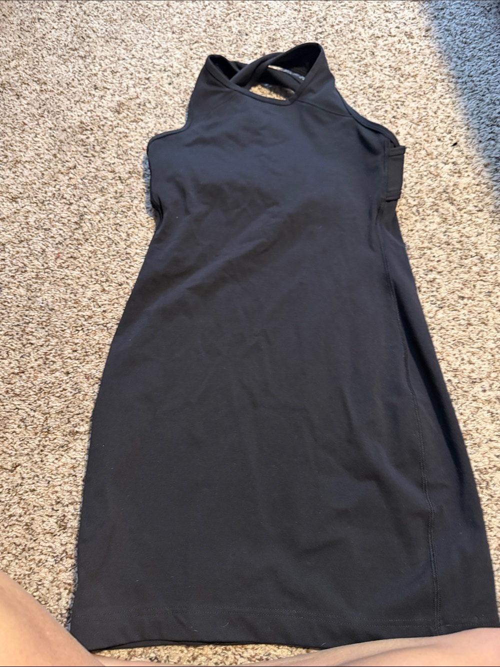 Lululemon Black Halter Neck Bodycon Dress - Classic Women's Dress size 4